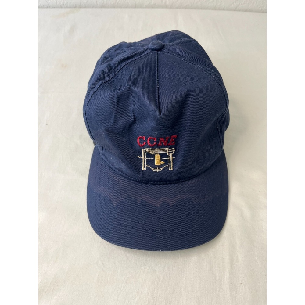 CCNE Logo Blue Baseball Hat Cap Adjustable Snapback Navy‎